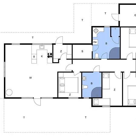 0327-romo-skovskaden-14 別荘 Mølby
